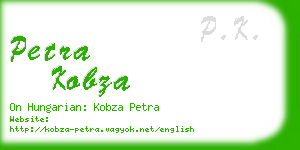petra kobza business card